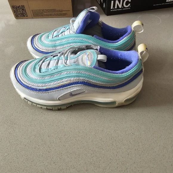 Nike Air Max 97 in Teal and Blue - Picture 4 of 5